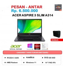 Acer A314-22 Amd Ryzen 3-3250U -  8GB | 512GB | 14" | FHD | W11 | OHS